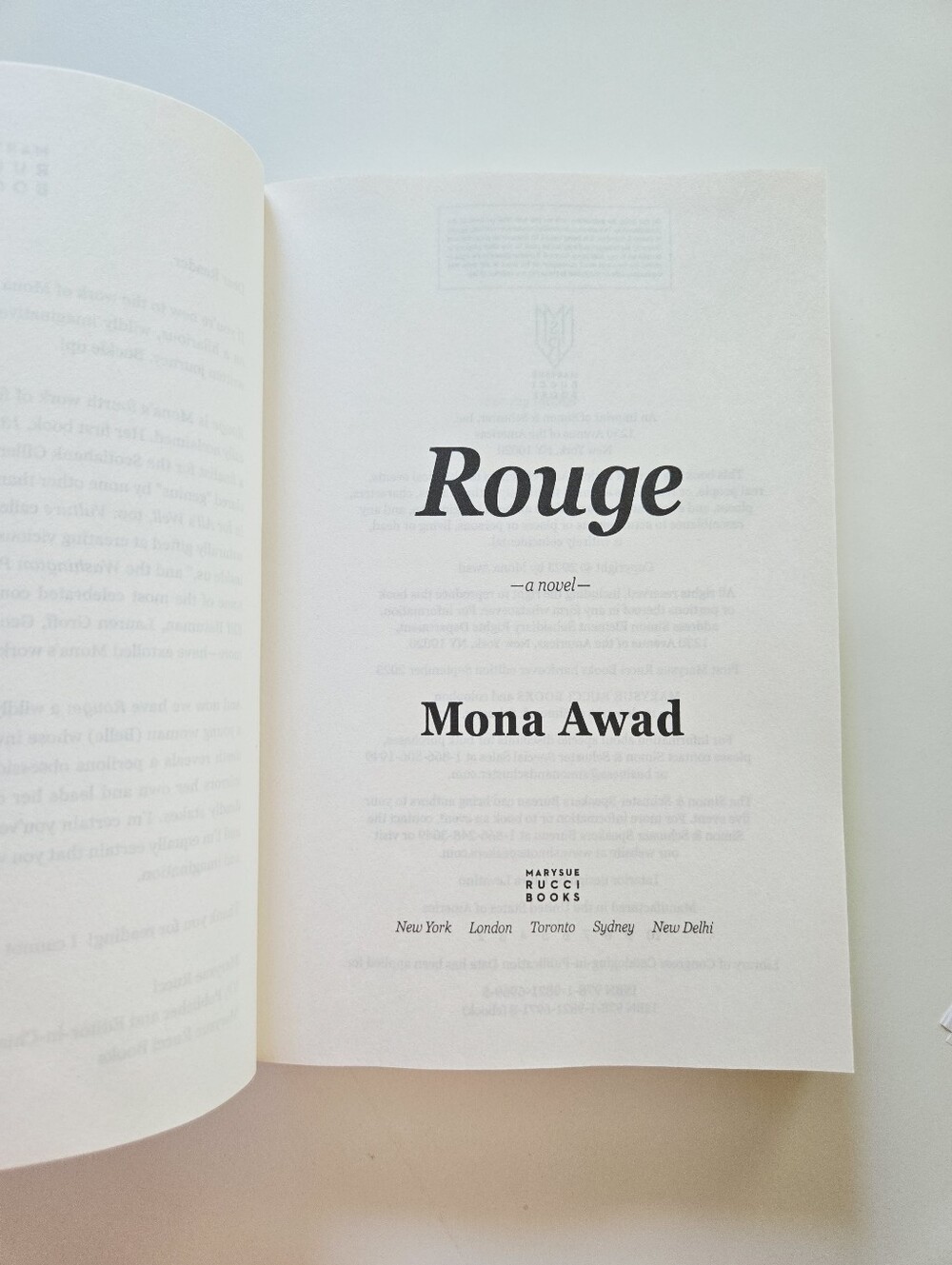 Rouge by Mona Awad 2023 Advanced Readers Edition Trade Paperback - Picture 10 of 12